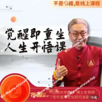 齐善鸿教《觉醒即重生，人生开悟课》15集完结视频课程-谕心阁